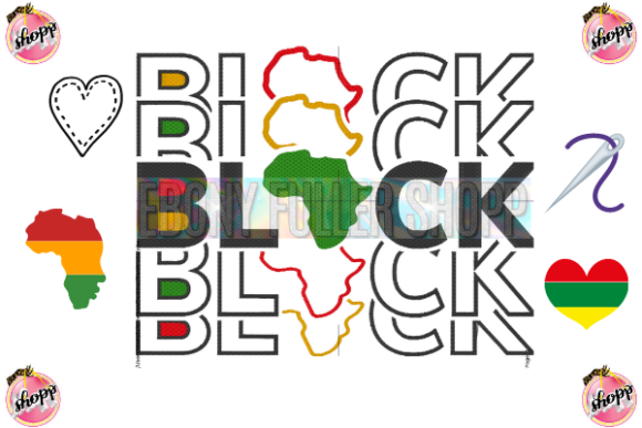 Black History Month Embroidery