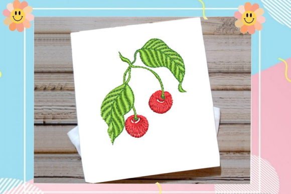 Cute Red Cherry Embroidery Review