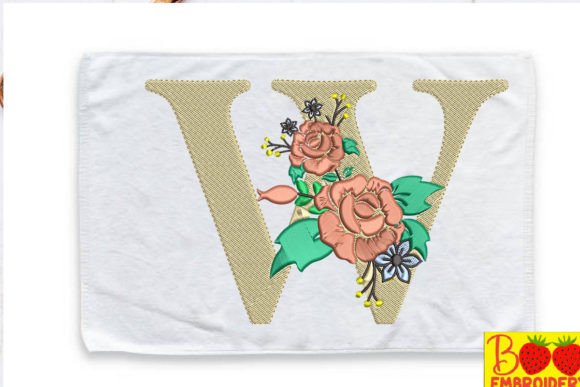 Letter W and Flower: Seasonal Embroidery Design Review