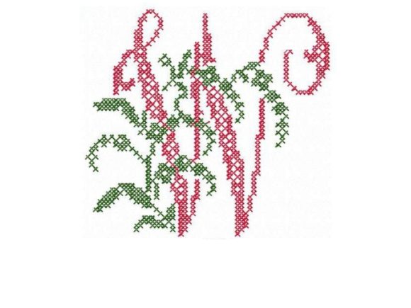 Monogram Letter W: A Seasonal Embroidery Gem