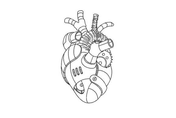 Steampunk Heart Embroidery