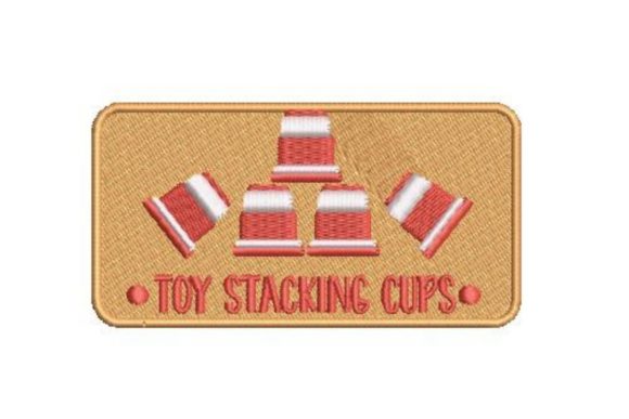 Toys Stacking Cups Embroidery Design